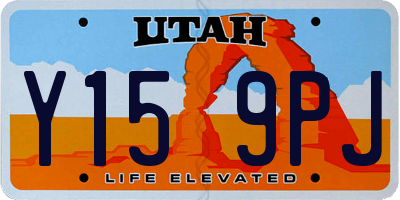 UT license plate Y159PJ