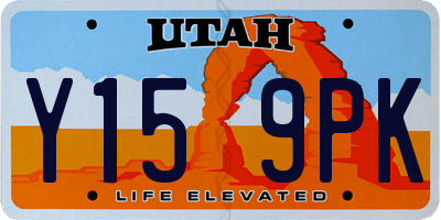 UT license plate Y159PK