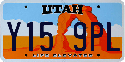 UT license plate Y159PL