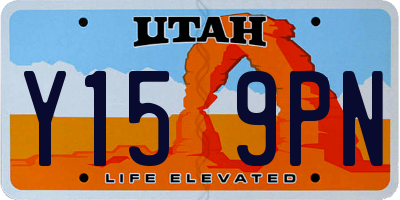 UT license plate Y159PN