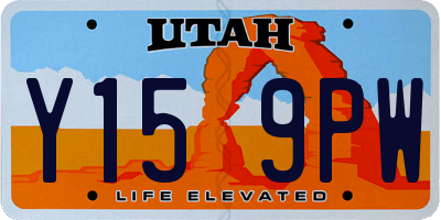 UT license plate Y159PW