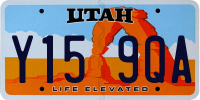 UT license plate Y159QA
