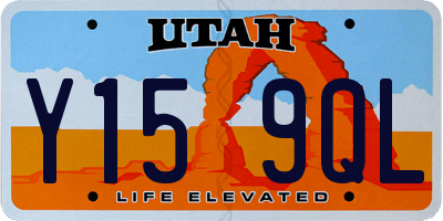 UT license plate Y159QL