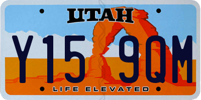 UT license plate Y159QM