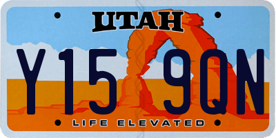 UT license plate Y159QN