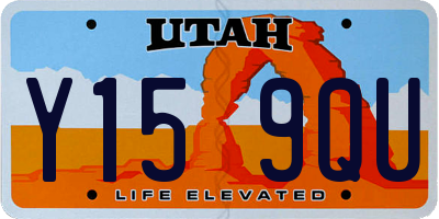 UT license plate Y159QU
