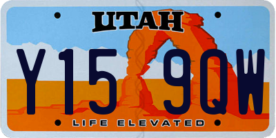 UT license plate Y159QW