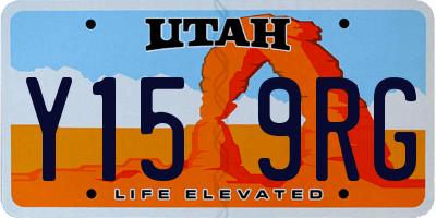 UT license plate Y159RG