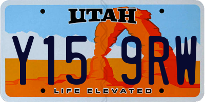 UT license plate Y159RW