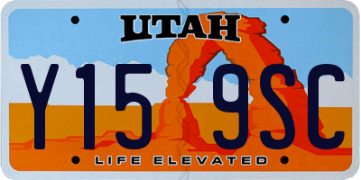 UT license plate Y159SC