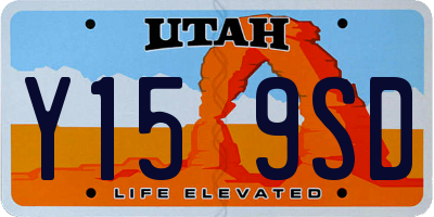 UT license plate Y159SD