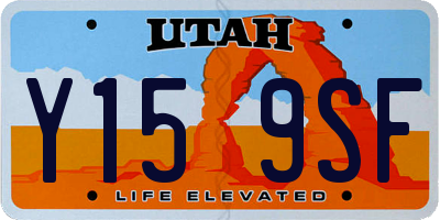 UT license plate Y159SF