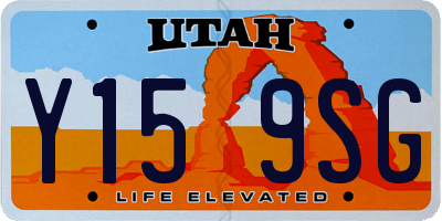 UT license plate Y159SG