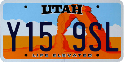 UT license plate Y159SL