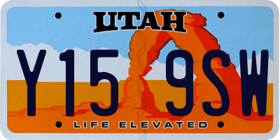 UT license plate Y159SW