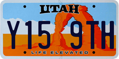 UT license plate Y159TH