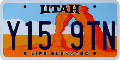 UT license plate Y159TN