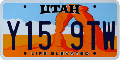 UT license plate Y159TW