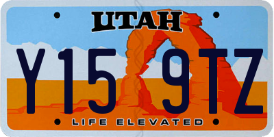 UT license plate Y159TZ