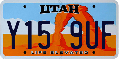 UT license plate Y159UF