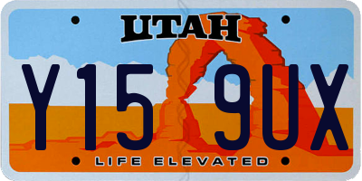 UT license plate Y159UX