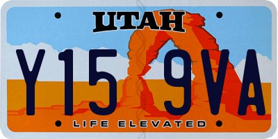 UT license plate Y159VA