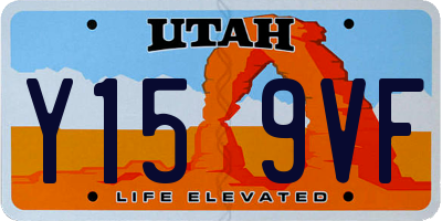 UT license plate Y159VF
