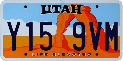 UT license plate Y159VM