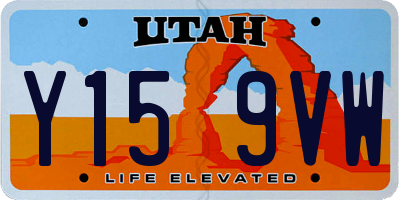 UT license plate Y159VW