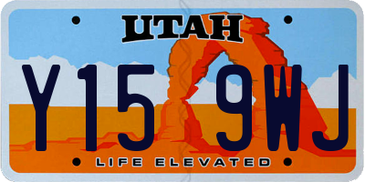 UT license plate Y159WJ