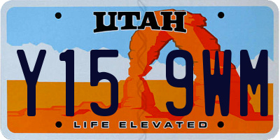 UT license plate Y159WM