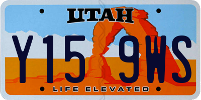 UT license plate Y159WS