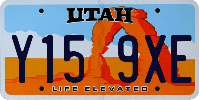 UT license plate Y159XE
