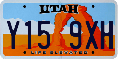 UT license plate Y159XH