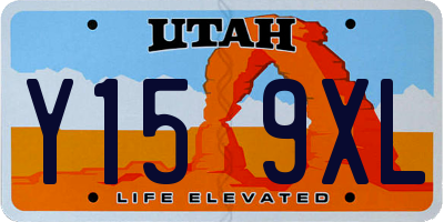 UT license plate Y159XL