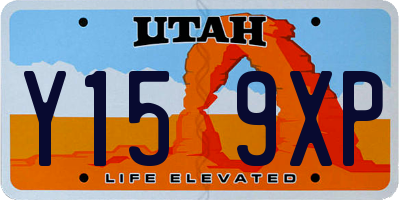 UT license plate Y159XP