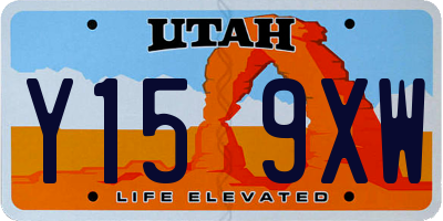 UT license plate Y159XW