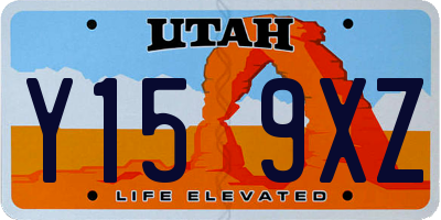UT license plate Y159XZ