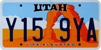 UT license plate Y159YA