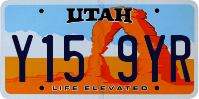 UT license plate Y159YR