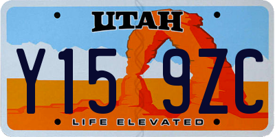 UT license plate Y159ZC