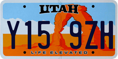 UT license plate Y159ZH