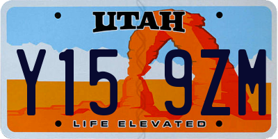 UT license plate Y159ZM