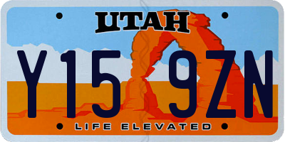 UT license plate Y159ZN