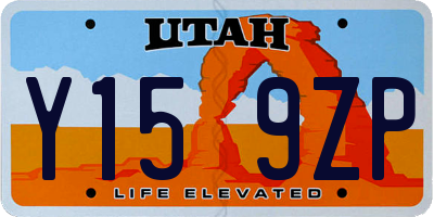 UT license plate Y159ZP
