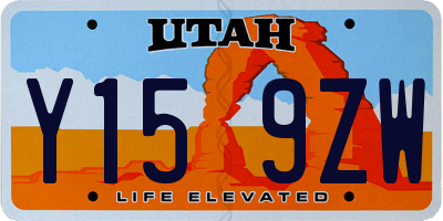 UT license plate Y159ZW