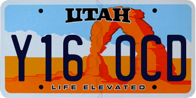 UT license plate Y160CD