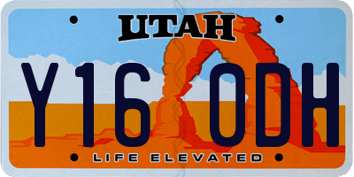 UT license plate Y160DH