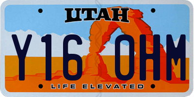 UT license plate Y160HM