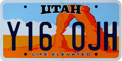 UT license plate Y160JH